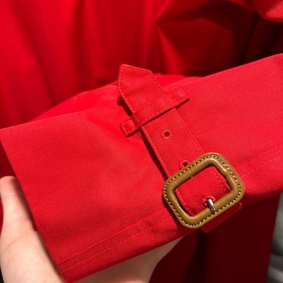 Red Burberry Trench Coat - Picture 4 of 4